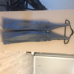 Free People Denim Overalls